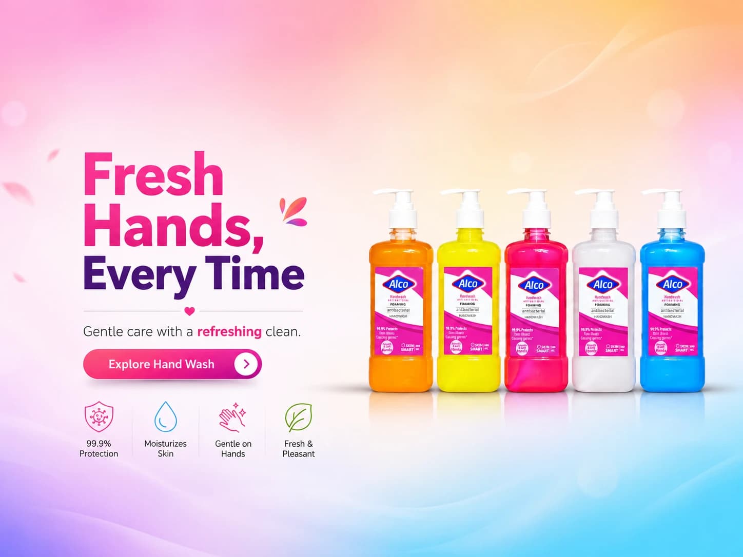 Alco Hand Wash - Fresh Hands, Every Time